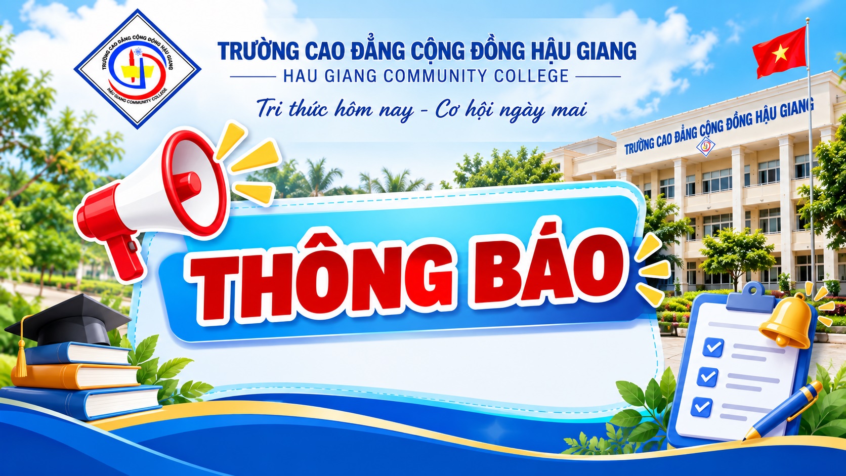 Thông báo v/v nộp học phí học kỳ I các lớp Trung cấp, Cao đẳng năm học 2026-2027